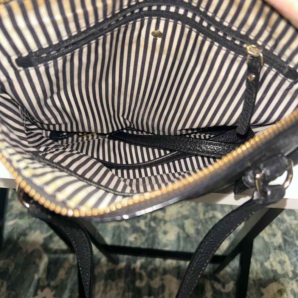 Black Leather Kate Spade Tote Bag - Picture 4 of 10